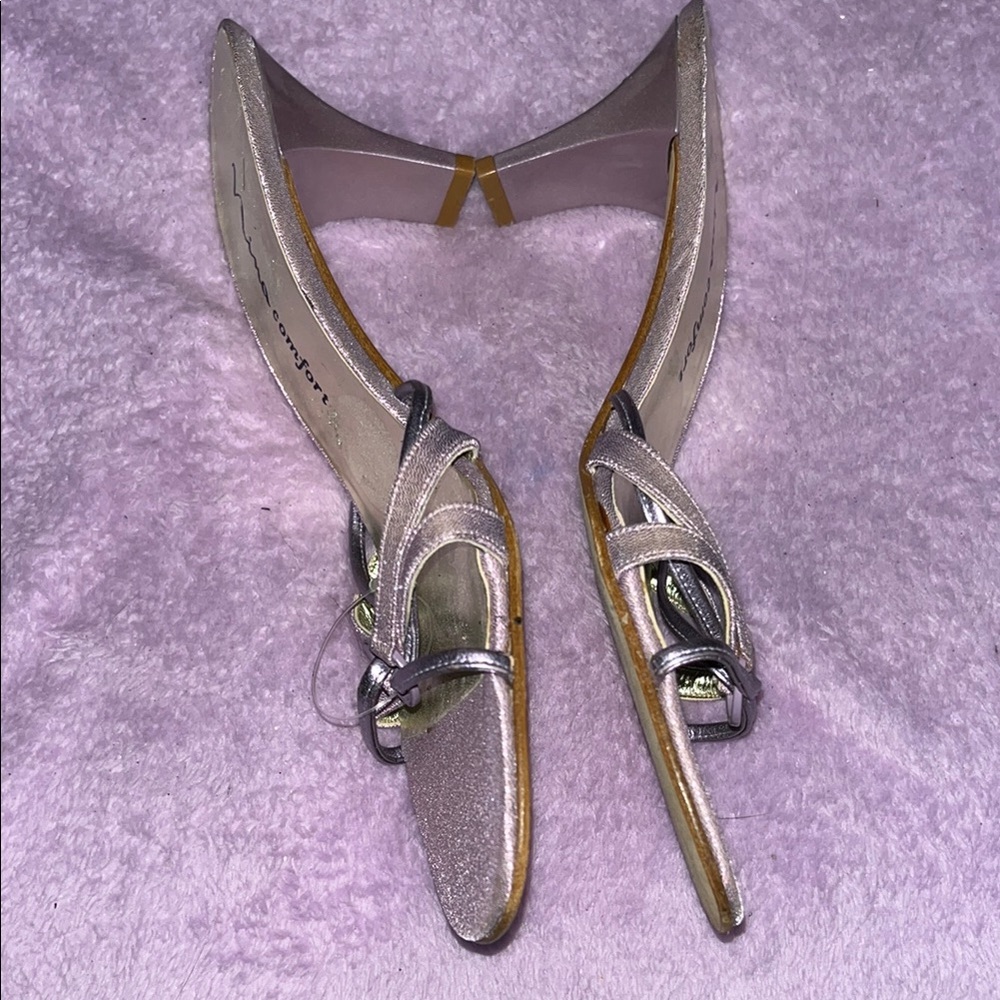 Nina Pink Metallic Heels - Picture 6 of 8